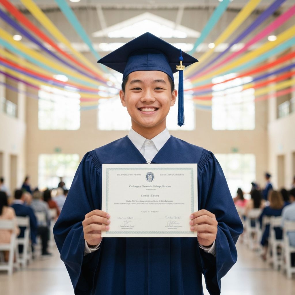 Студент с сертификатом об окончании программы